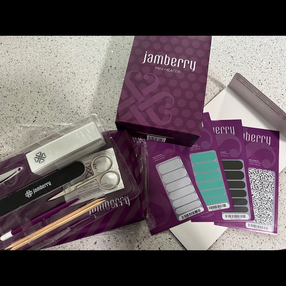 Jamberry Bundle with Heater, Nail Kit and Nail Wraps